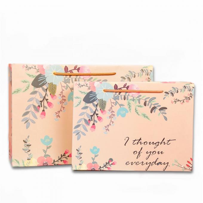 Reusable Strong Paper Retail Shopping Bags Printed Plastic Grocery Bags 0