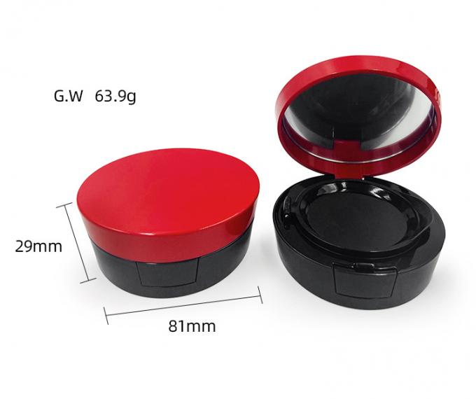 Round Dewy Reusable Compact Powder Cushion Foundation Case Refillable Travel Friendly 3