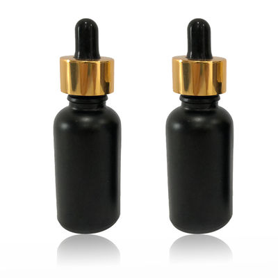 China High End Cosmetic Packaging Bottle Black Tincture Bottle Leakage Proof