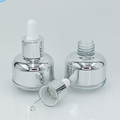 Drop Resistant Glass Cosmetic Packaging Bottle 50g 60g with Silk Screen Printing