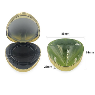 Transparent Round Snap Closure Cushion Foundation Case With Dewy Finish