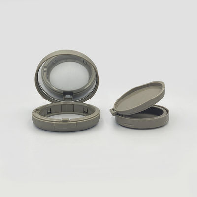 Round Transparent Empty Cushion Foundation Case Refillable Snap Closure Travel Friendly for Cosmetics and Skin